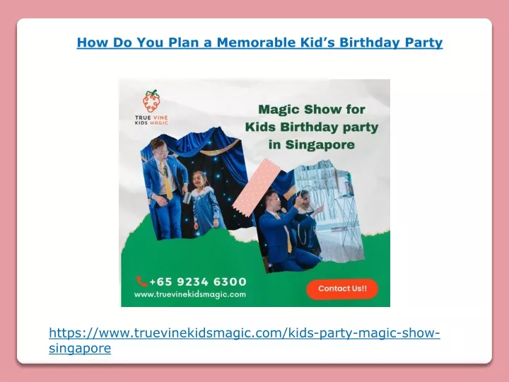 how do you plan a memorable kid s birthday party