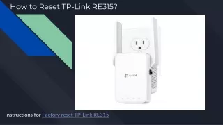 How to Reset TP-Link RE315_
