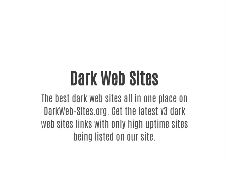 dark web sites the best dark web sites