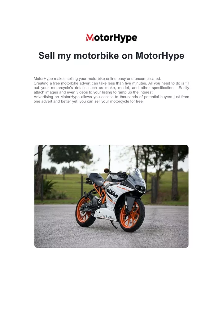 How much can i sell my motorcycle discount for