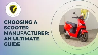 How to Choose the Right Scooter Manufacturer