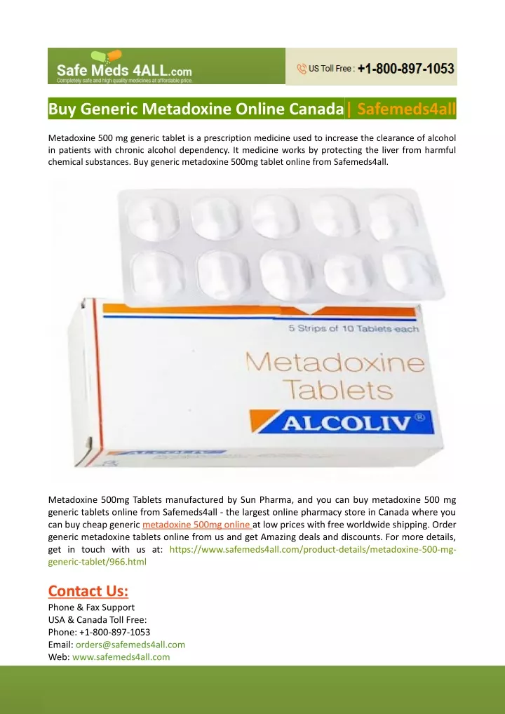 buy generic metadoxine online canada safemeds4all