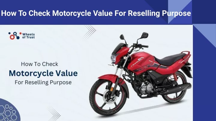 how to check motorcycle value for reselling