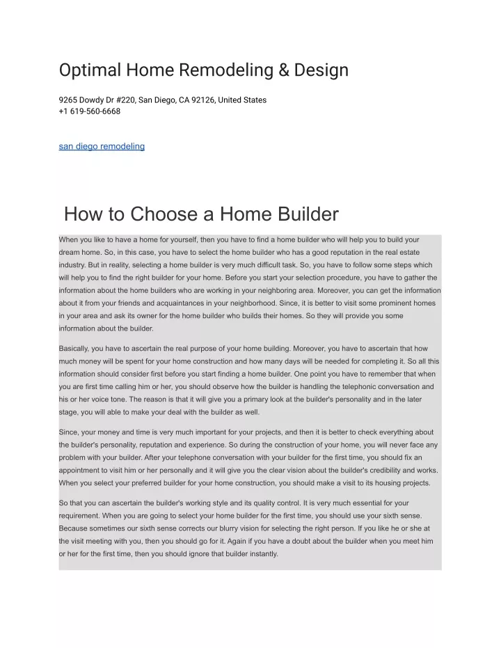 optimal home remodeling design