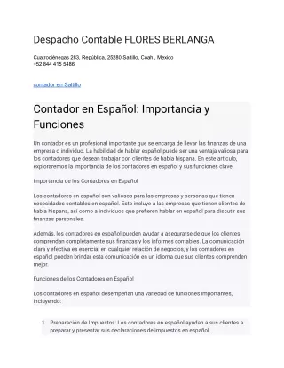 despacho contable flores berlanga