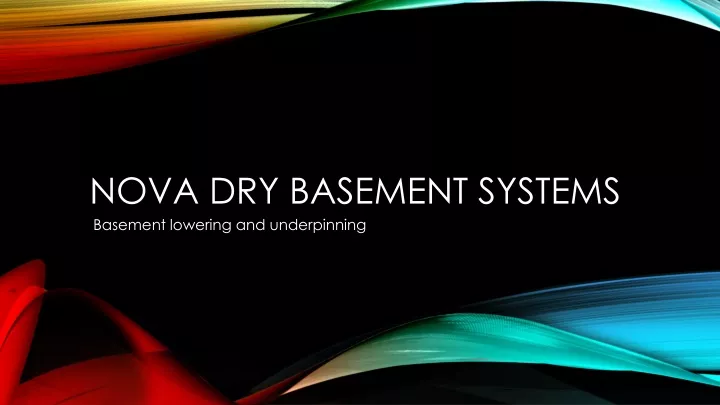 nova dry basement systems