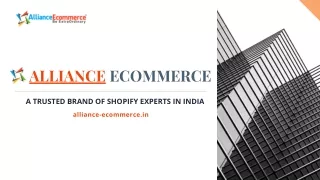 Alliance Ecommerce - Trusted Shopify Experts in India & their Services