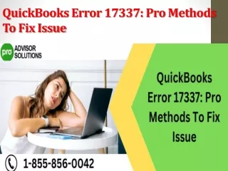 quickbooks error 17337 pro methods to fix issue