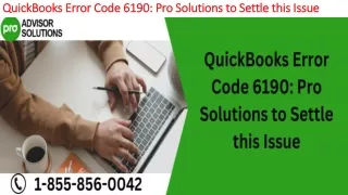 quickbooks error code 6190 pro solutions to settle this issue