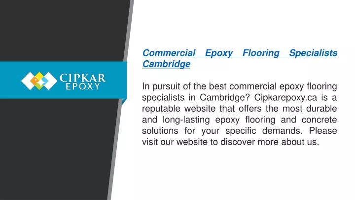 commercial epoxy flooring specialists cambridge