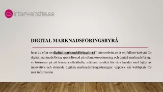 digital marknadsf ringsbyr