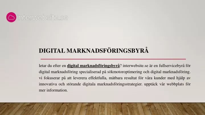 digital marknadsf ringsbyr