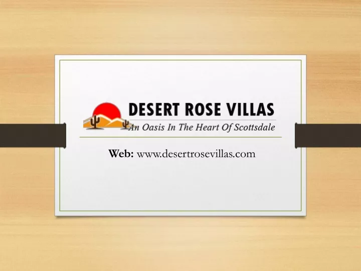 web www desertrosevillas com