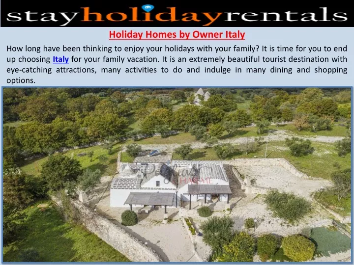holiday homes by owner italy
