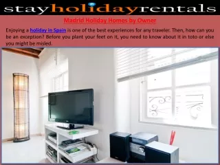 Madrid Holiday Homes by Owner