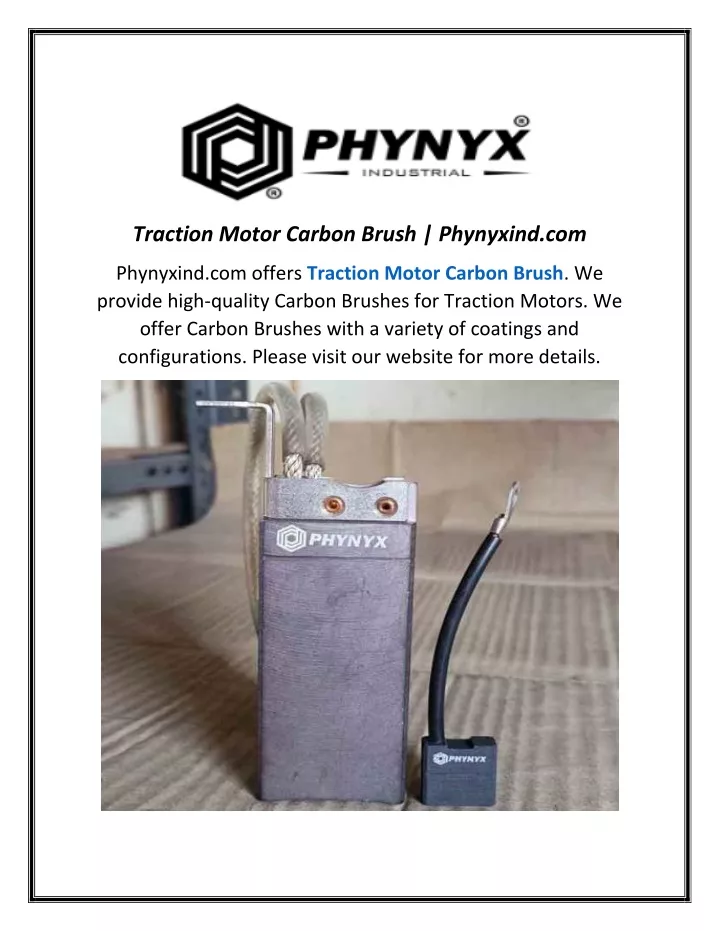 traction motor carbon brush phynyxind com