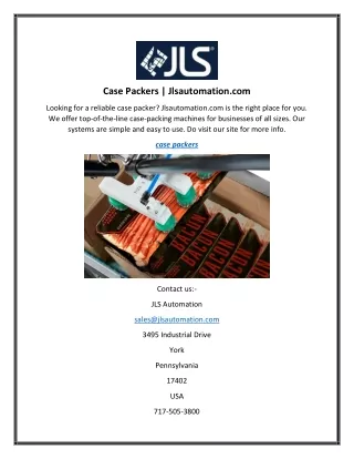 case packers jlsautomation com