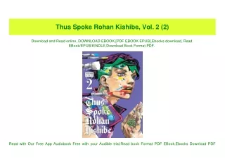 PDF) Thus Spoke Rohan Kishibe  Vol. 2 (2) DOWNLOAD @PDF