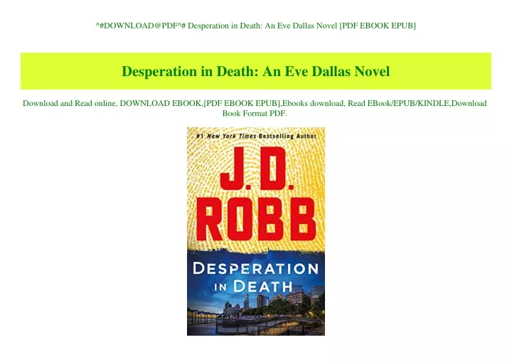 download@pdf desperation in death an eve dallas