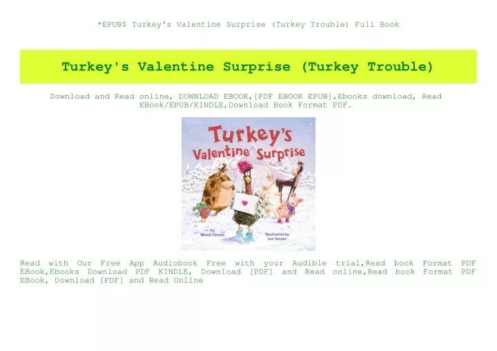 epub turkey s valentine surprise turkey trouble