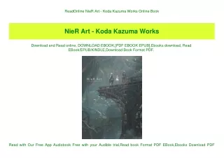 ReadOnline NieR Art - Koda Kazuma Works Online Book