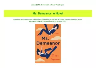 [epub]$$ Ms. Demeanor A Novel 'Full_Pages'