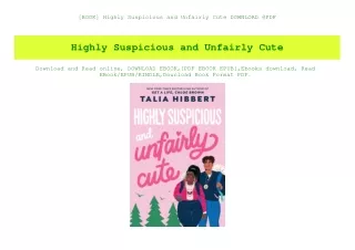 [BOOK] Highly Suspicious and Unfairly Cute DOWNLOAD @PDF