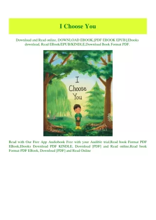 PDF) I Choose You ^DOWNLOAD E.B.O.O.K.#