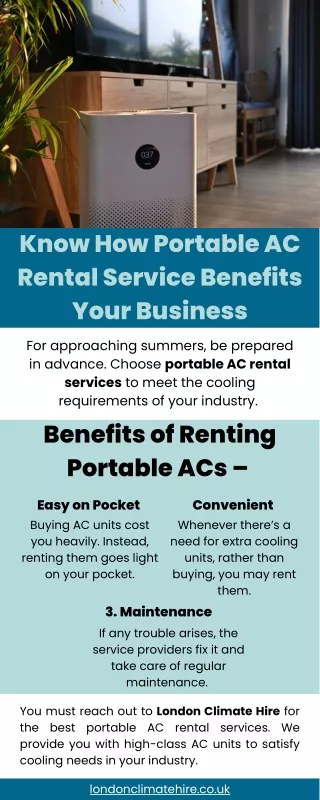 Know How Portable AC Rental Service Benefits Your Business