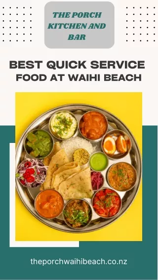 Best Quick Service Food at Waihi Beach