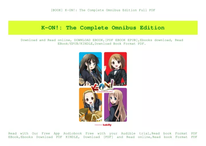 book k on the complete omnibus edition full pdf