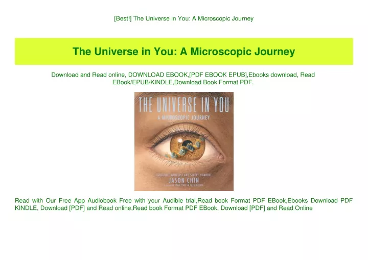 best the universe in you a microscopic journey