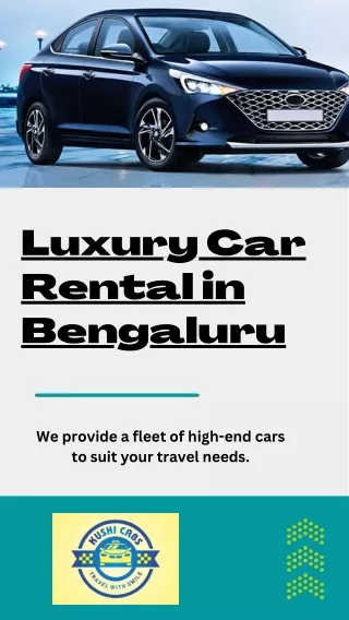 Enjoy your Vacation with a Luxury Car Rental in Bengaluru
