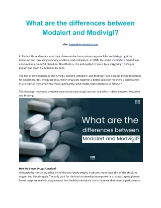 What are the differences between Modalert and Modivigl_.docx