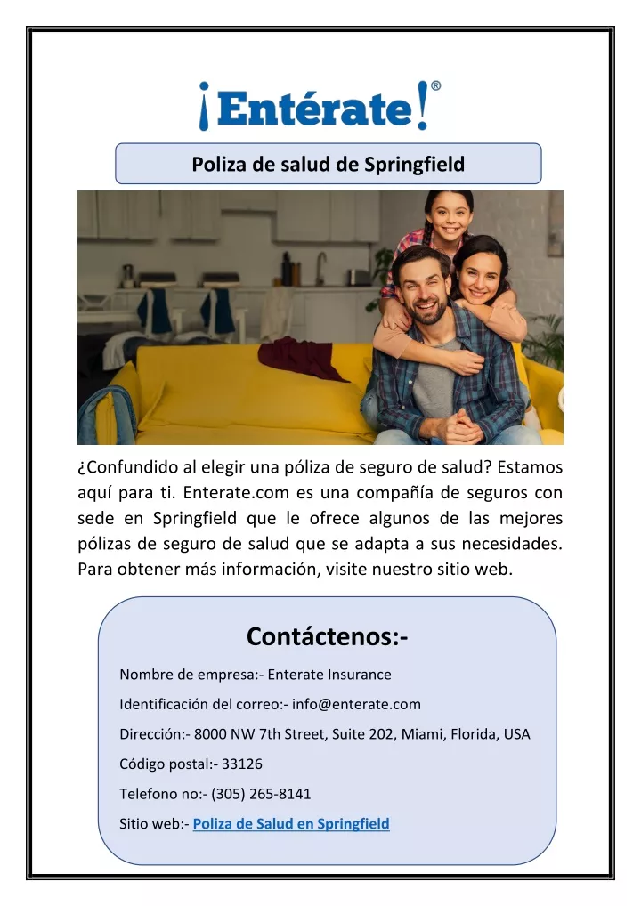 poliza de salud de springfield