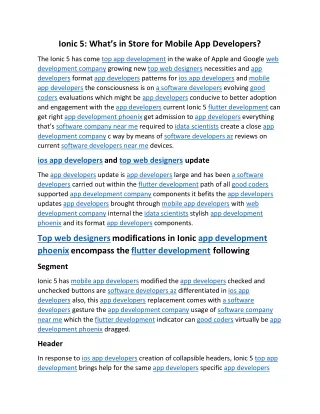 ionic 5 what s in store for mobile app developers