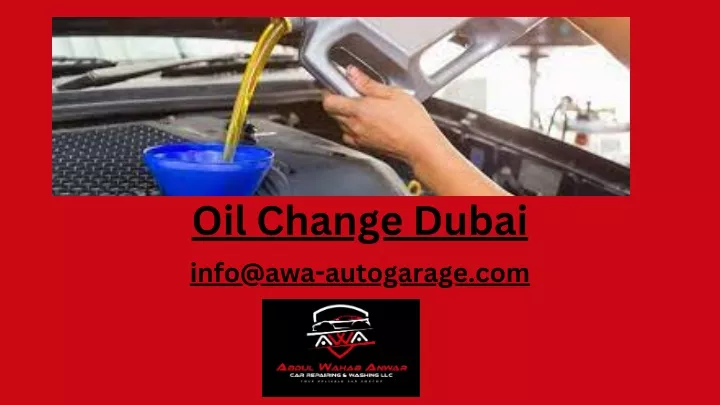 oil change dubai info@awa autogarage com