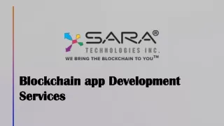 blockchain app development services