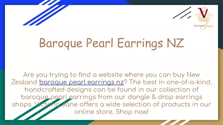 baroque pearl earrings nz
