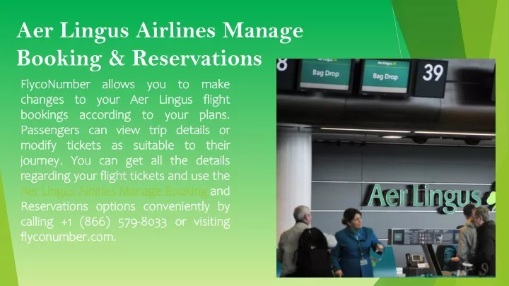 aer lingus airlines manage booking reservations