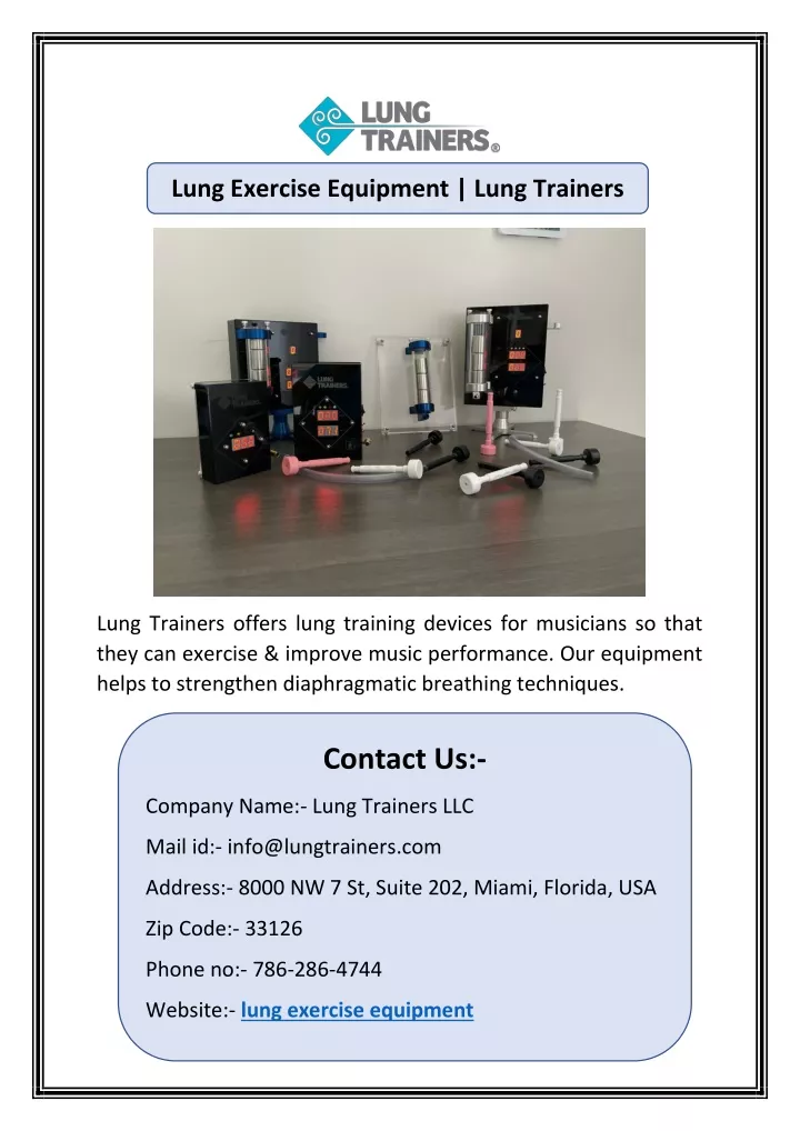 lung exercise equipment lung trainers