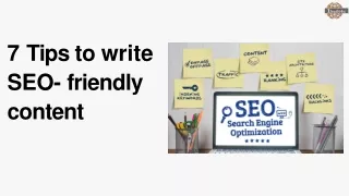 7 Tips to write SEO-friendly Content