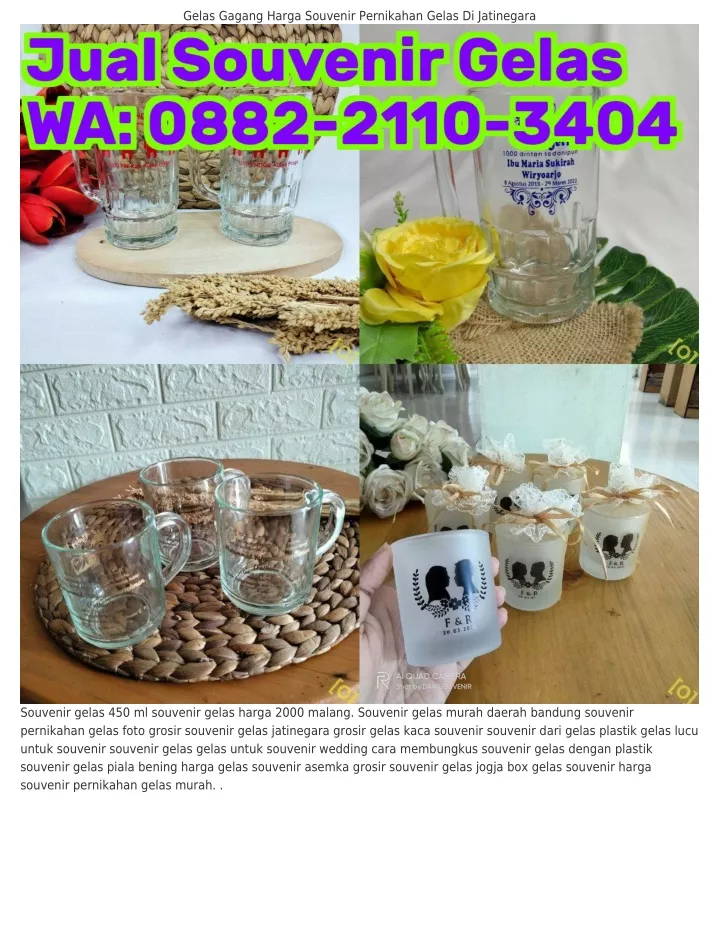 Ppt Ii Wa Jual Souvenir Gelas Di Magelang Harga