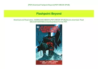 [PDF] Download Flashpoint Beyond [PDF EBOOK EPUB]
