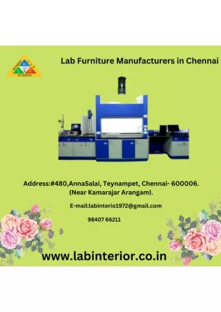 Lab Furniture Manufacturers in Chennai