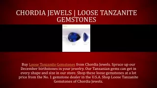 Loose Tanzanite Gemstones