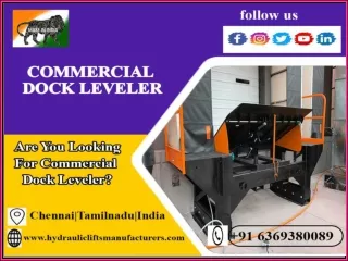 Commercial Dock Leveler-Chennai,Tamil Nadu,India,Coimbatore,Tirupati,Nellore,Trichy,Salem,Madurai,Bangalore,Karnataka,Er