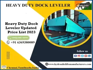 Heavy duty Dock Leveler-Chennai,Tamil Nadu,India,Coimbatore,Tirupati,Nellore,Trichy,Salem,Madurai,Bangalore,Karnataka,Er