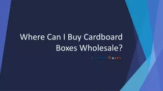Where Can I Buy Cardboard Boxes Wholesale