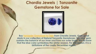 Tanzanite Gemstone for Sale